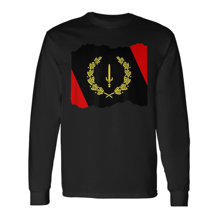 Black American Heritage Flag 1967 Long Sleeve T-Shirt