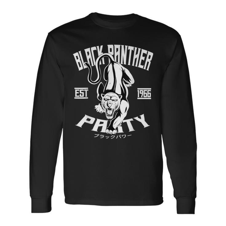 Black Power Panther Party Oakland 1966 Vintage Long Sleeve T-Shirt