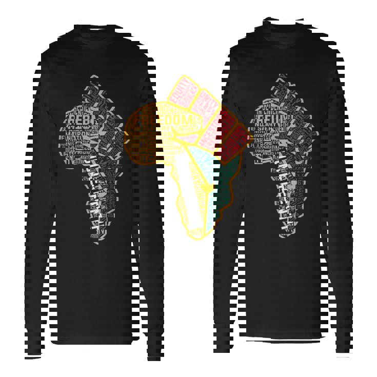 Black History Junenth Black Freedom 1865 African American Long Sleeve T-Shirt