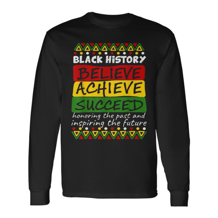 Black History Month Decorations Melanin African American Long Sleeve T-Shirt