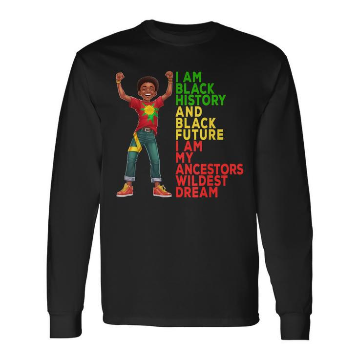 Black History Month Junenth Independence Day Kid Boy Long Sleeve T-Shirt