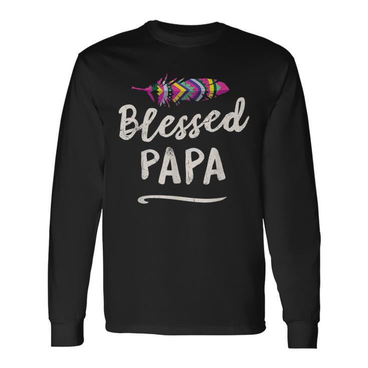 Blessed Papa Puerto Ricoatertagsgeschenk Langarmshirts Geschenkideen