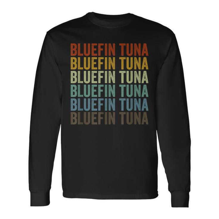 Bluefin Thunfisch Retro Langarmshirts Geschenkideen