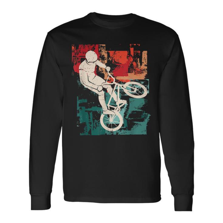 Bmx Cyclist Vintage Boys Bmx Bike Long Sleeve T-Shirt