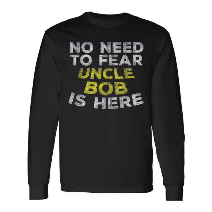 Bob Uncle Family Graphic Name Text Long Sleeve T-Shirt