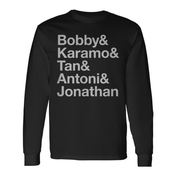 Bobby Karamo Tan Antoni Jonathan Queer Ampersand Long Sleeve T-Shirt Gifts ideas