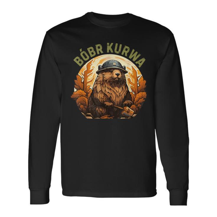 Bobr Kurwa Bober Bobr Meme Langarmshirts Geschenkideen