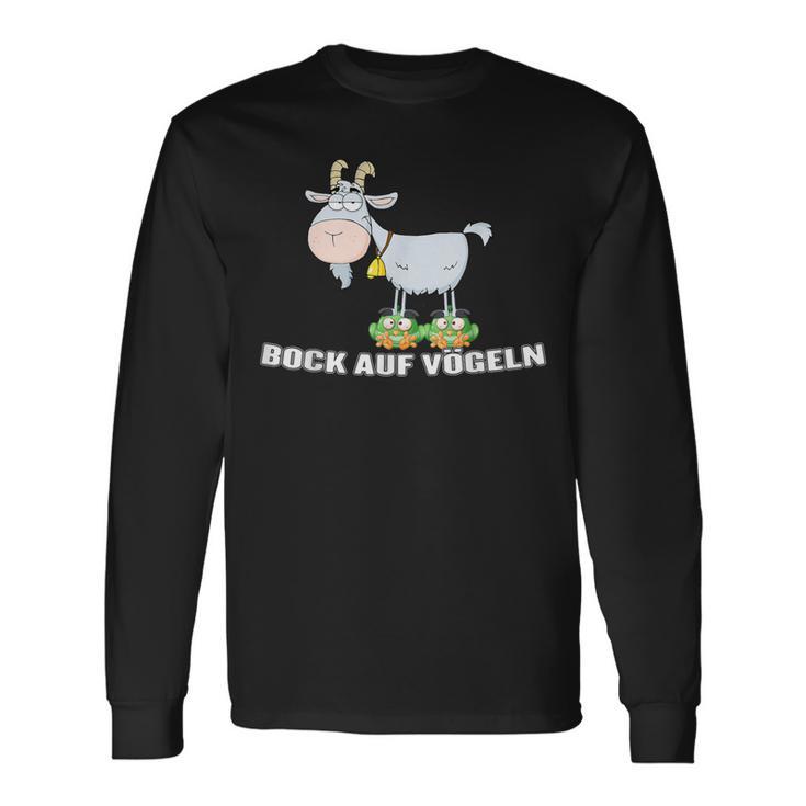 With Bock Aufogelgeln Zweideutigogel Ziegenbock Word Game Langarmshirts Geschenkideen