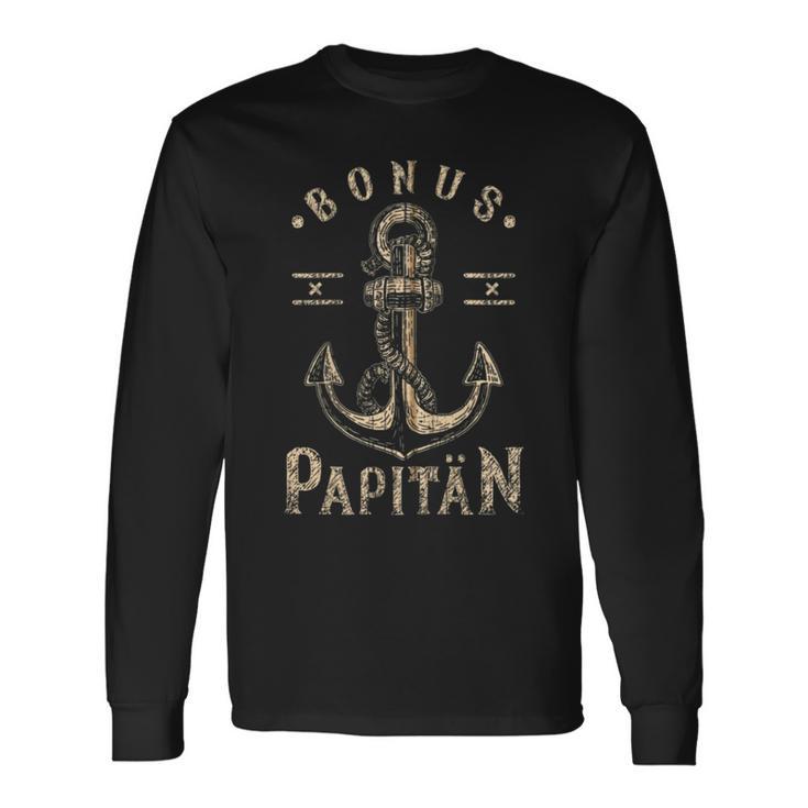 Bonus Papa Seemann Schiffsanker Bonus Papitän Kapuzenjacke Langarmshirts Geschenkideen