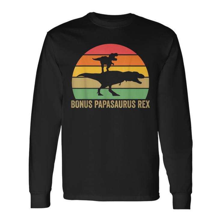 Bonus Papasaurus Rex Bonus Papa Langarmshirts Geschenkideen