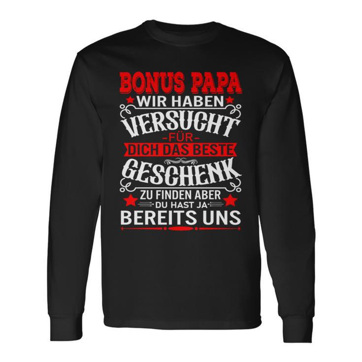 Bonuspapa Best Stepdad Stepdad Bonus Dad Langarmshirts Geschenkideen