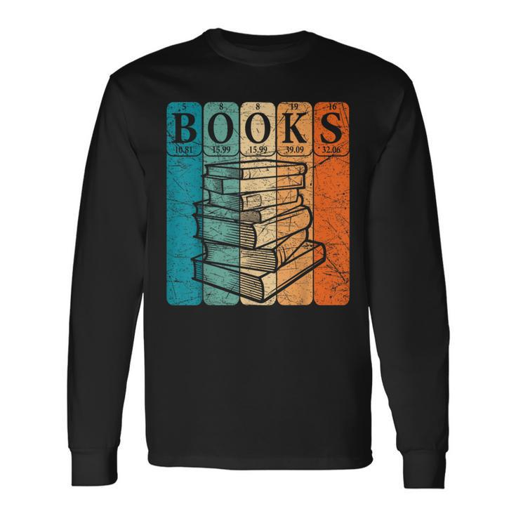 Book Reader Periodic Table Elements Nerd Bookworm Vintage Long Sleeve T-Shirt