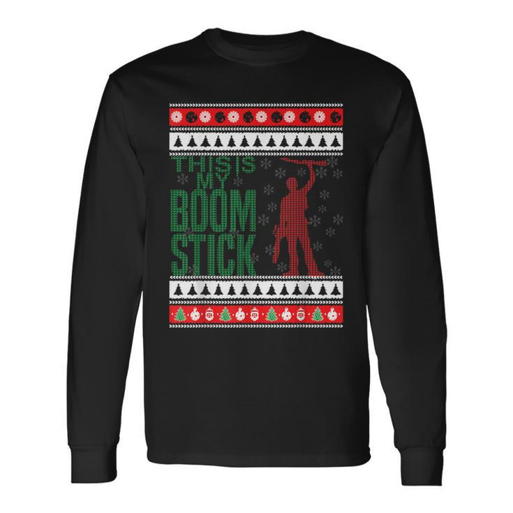 This Is My Boomstick Shotgun Christmas Snow Dead Evil Long Sleeve T-Shirt