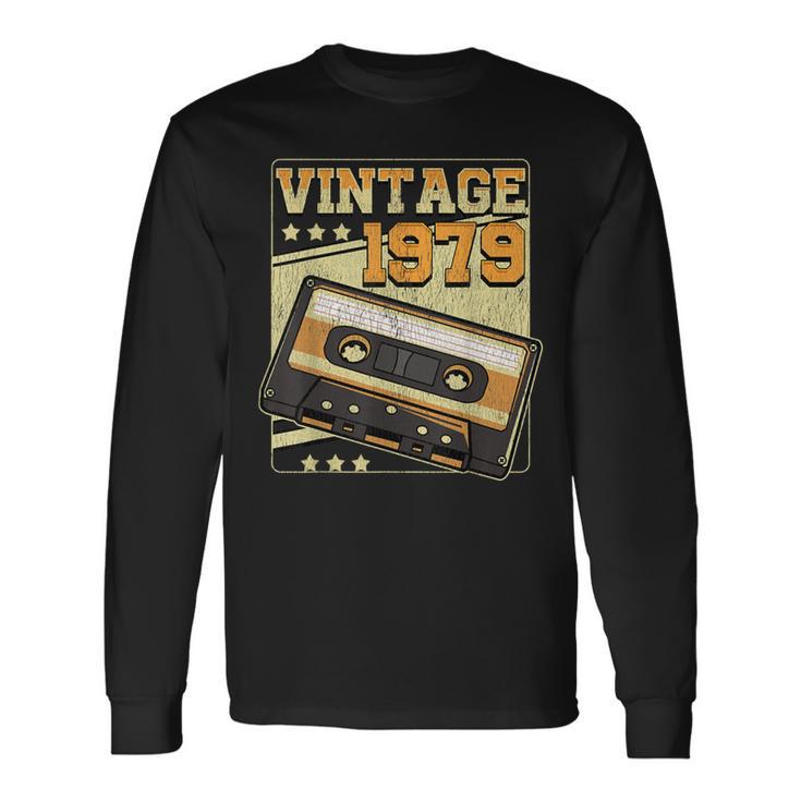 Born In 1979 Vintage Cool Birthday Long Sleeve T-Shirt