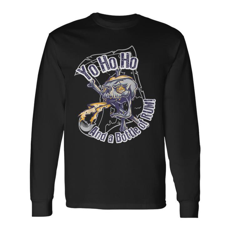 Bottle Of Rum Graphic Long Sleeve T-Shirt