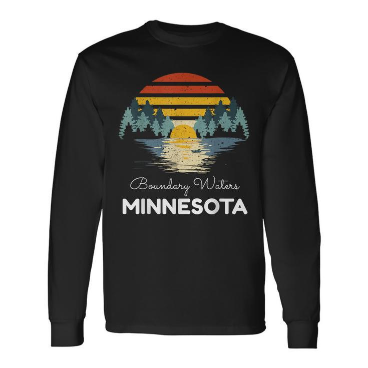 Boundary Waters Minnesota Vacation Group Long Sleeve T-Shirt