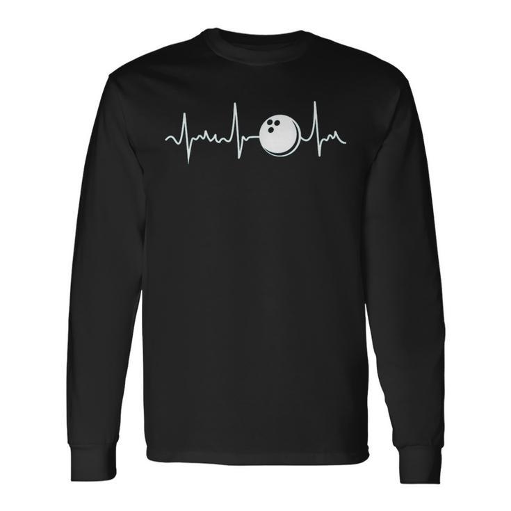 Bowling Heartbeat Bowling Long Sleeve T-Shirt