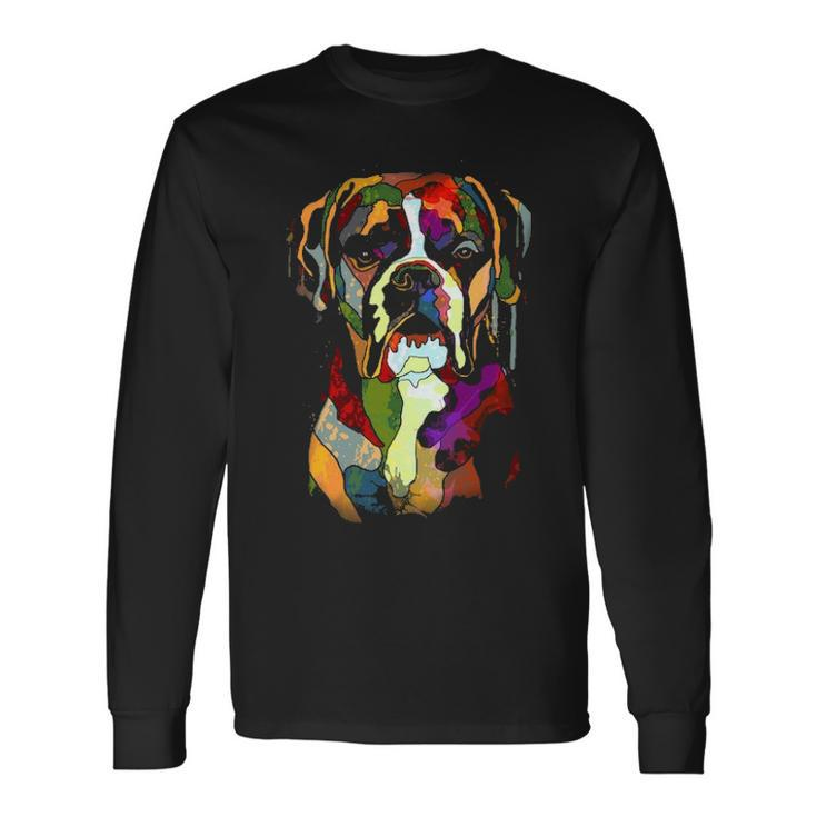 Boxer For A Boxer Mom Long Sleeve T-Shirt