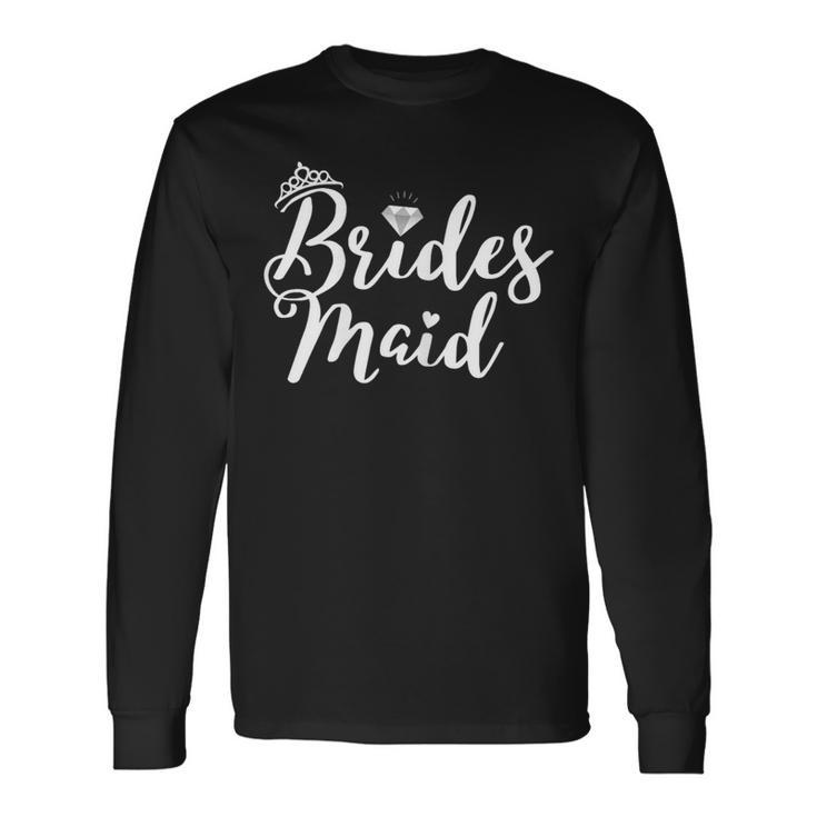 Bridesmaid Team Bride Hen Do Wedding Bridal Party Long Sleeve T-Shirt