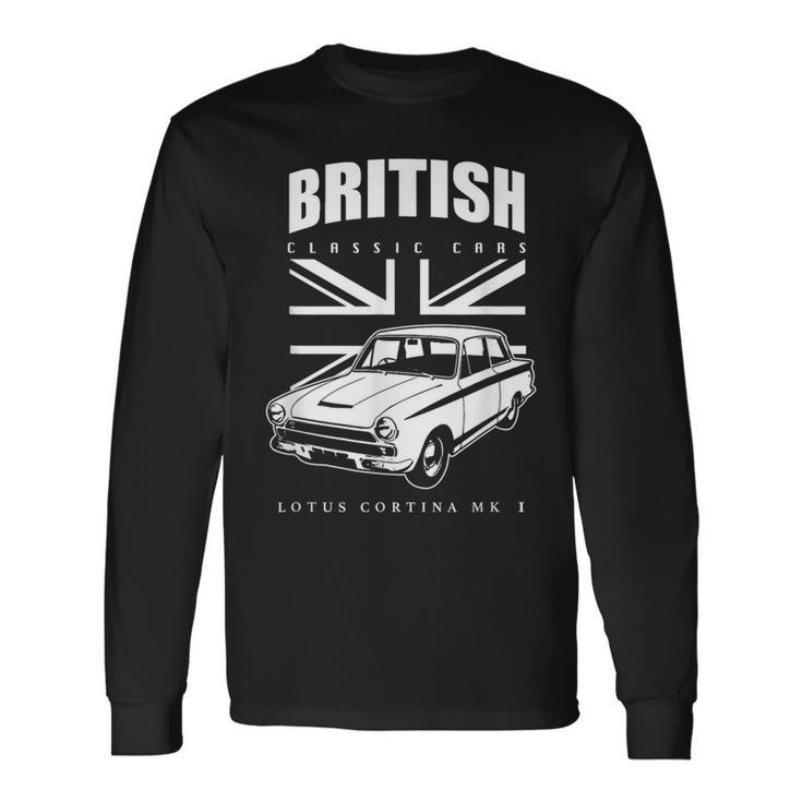 British Classic Car Lotus Cortina Mark 1 Long Sleeve T-Shirt