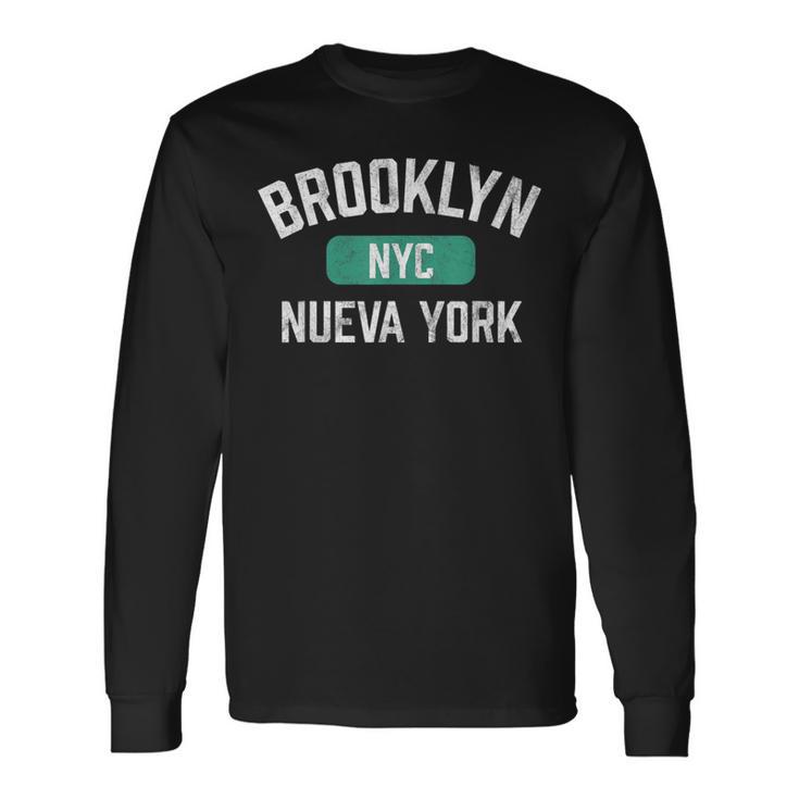 Brooklyn Nueva York Nyc New York Vintage Athletic Spanish Long Sleeve T-Shirt