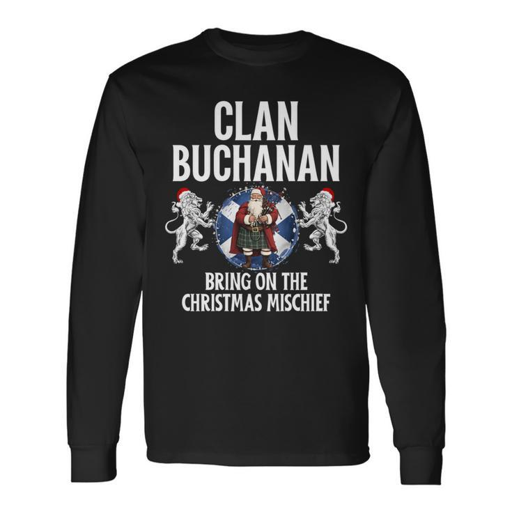Buchanan Clan Christmas Scottish Family Name Party Long Sleeve T-Shirt