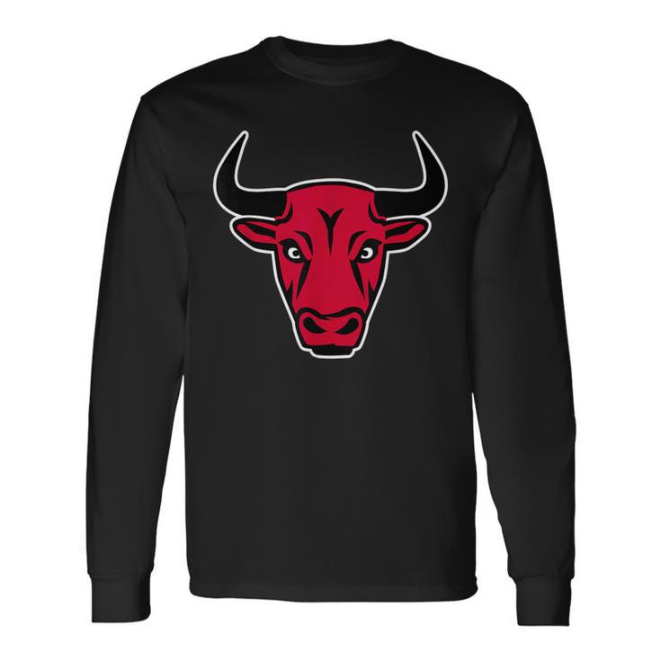 Bull Head Horns Long Sleeve T-Shirt