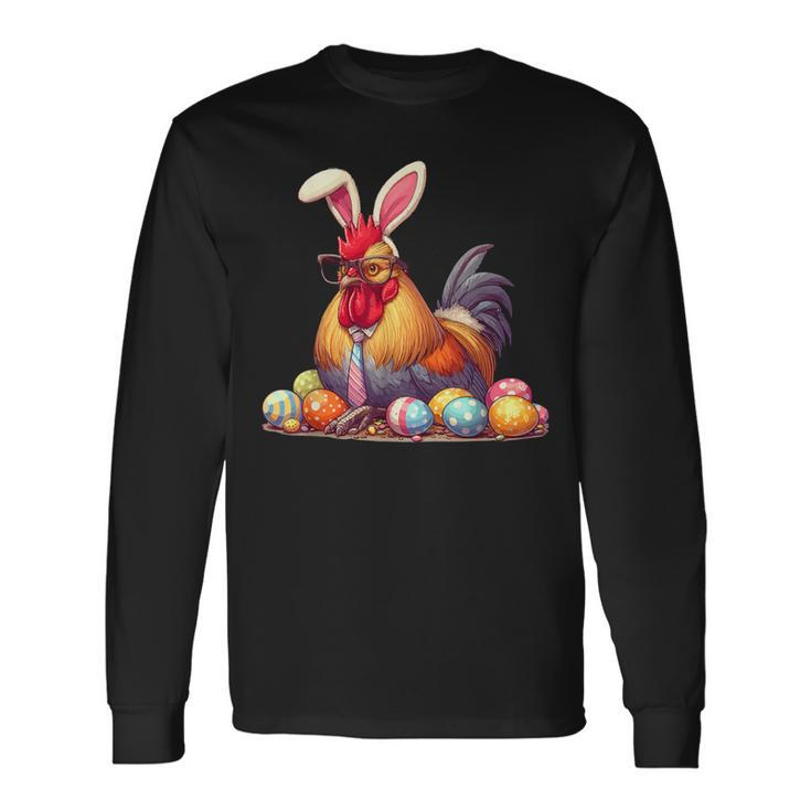 Bunny Ears Farm Animal Spring Long Sleeve T-Shirt