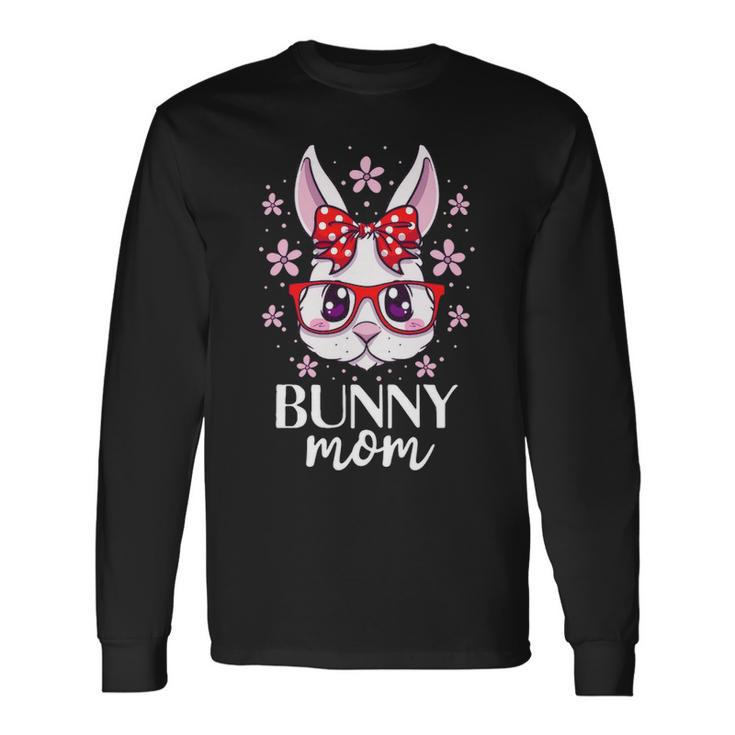 Bunny Mom Mama Cute Rabbit Lover Bunnies Owner Long Sleeve T-Shirt