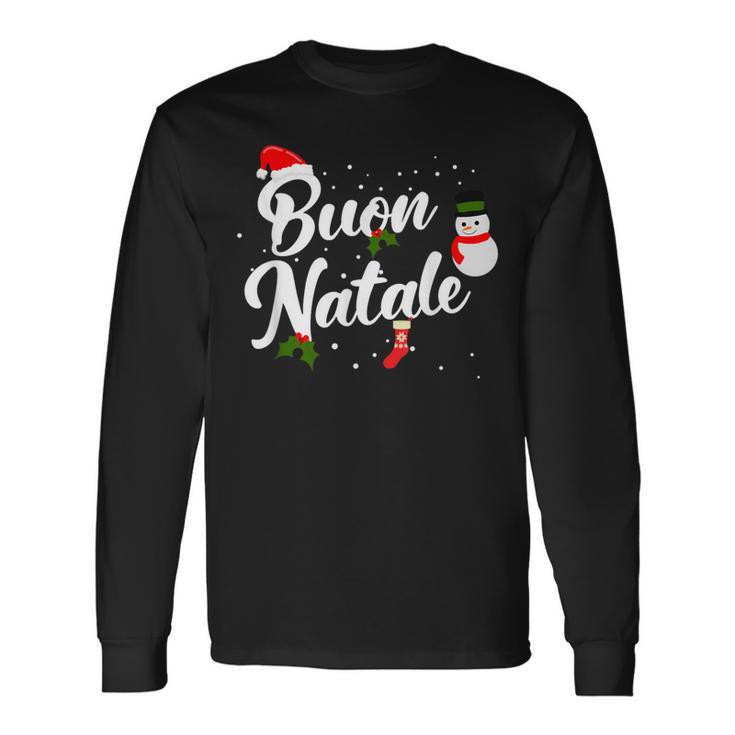 Buon Natale Italian Christmas Long Sleeve T-Shirt