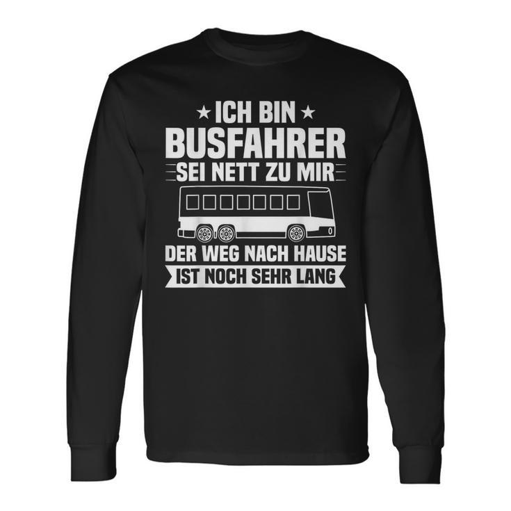 Bus Driver Bus Driving Line Bus Model Bus Driver Langarmshirts Geschenkideen