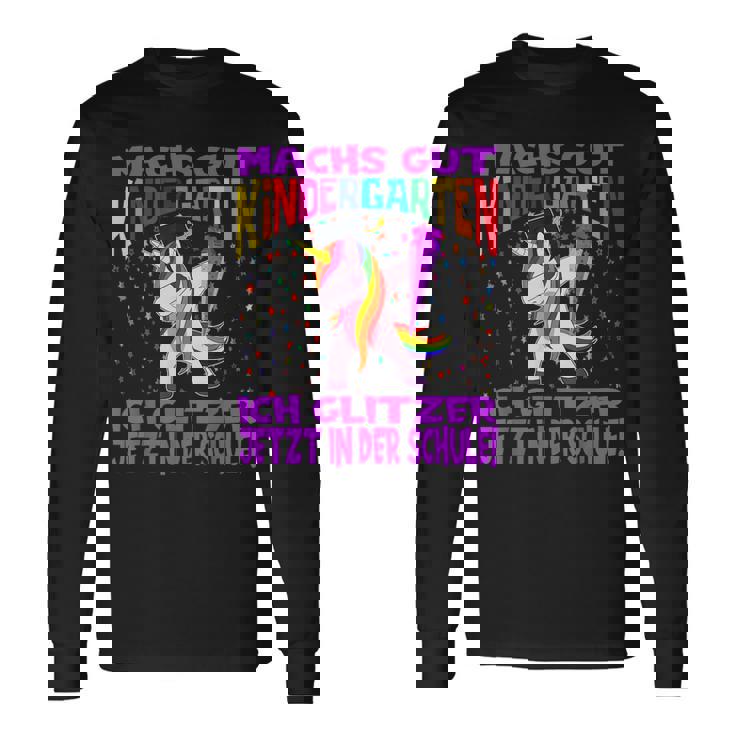 Bye Bye Kindergarten Ich Glitzer Jetzt In Der Schule Langarmshirts Geschenkideen