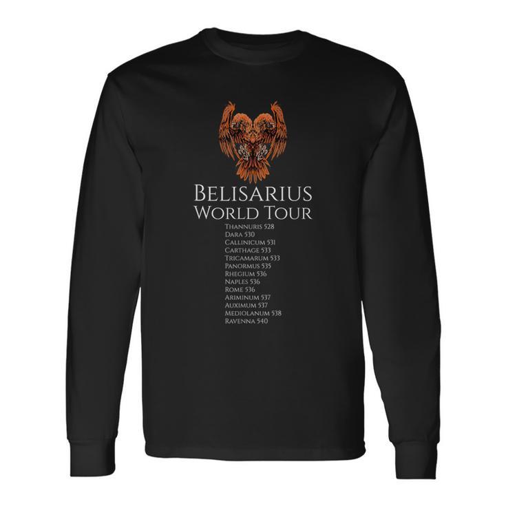 Byzantine History Belisarius World Tour Medieval Roman Long Sleeve T-Shirt Gifts ideas