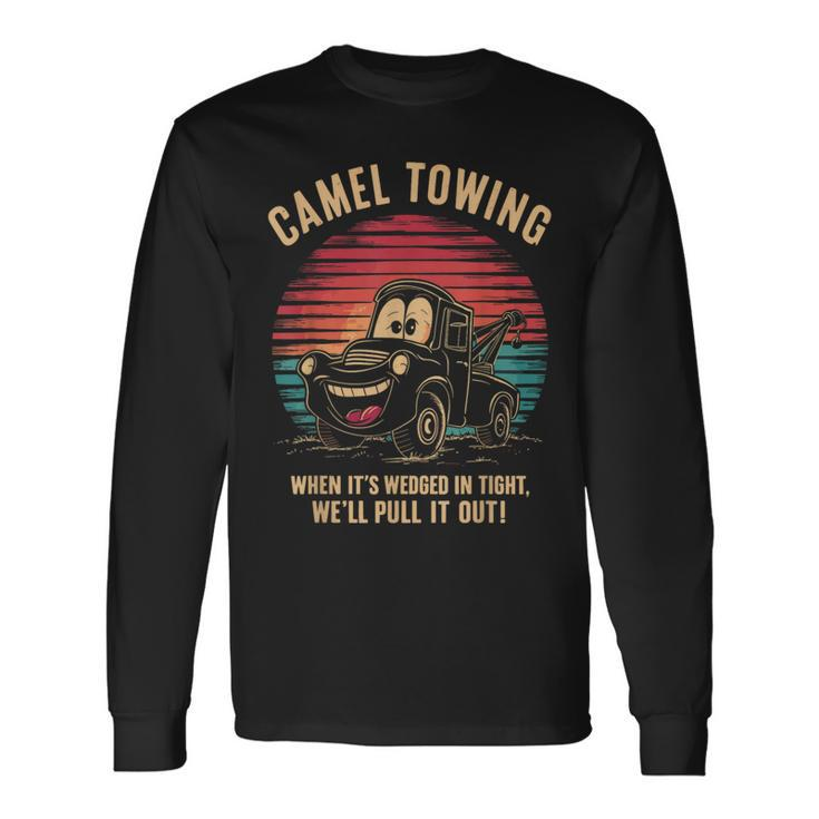 Camel Towing White Trash Party Attire Hillbilly Costume Long Sleeve T-Shirt