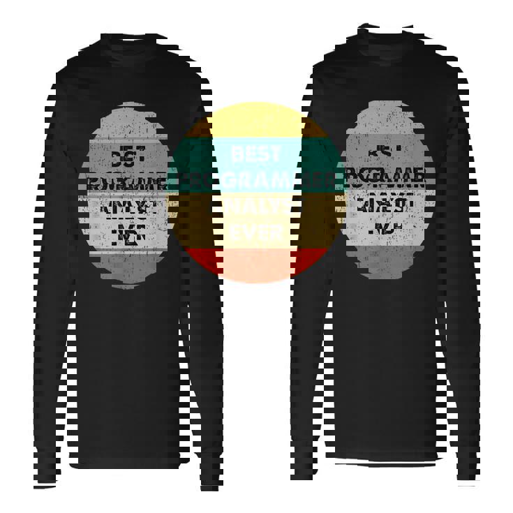Camisa De Analista Programador Mejor Analista Programador Camiseta de manga larga