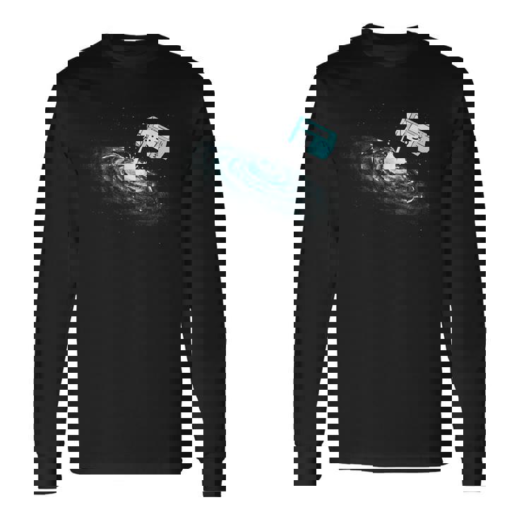Camisa De Laía Láctea Galaxia Juego De Palabras Astronomía Amantes Del Espacio Astronauta Camiseta de manga larga