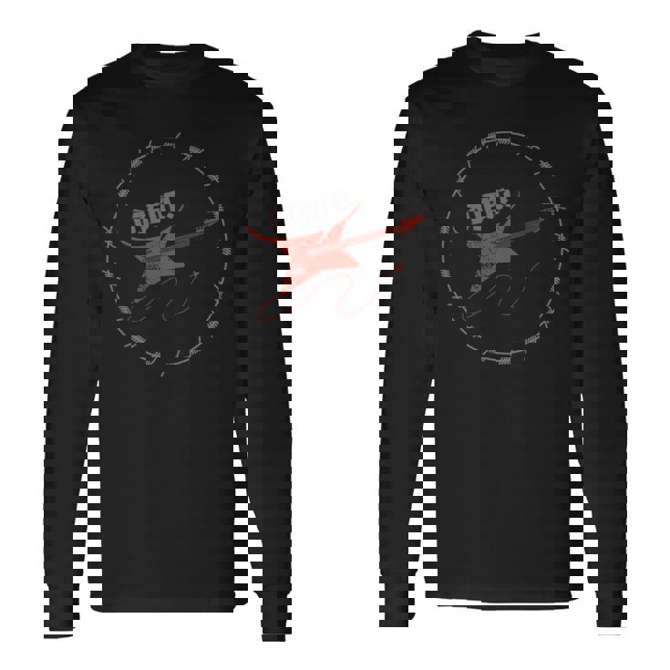 Camisa Heavy Rock Band Para Hombre Guitarra Djent Manga Larga Camiseta de manga larga