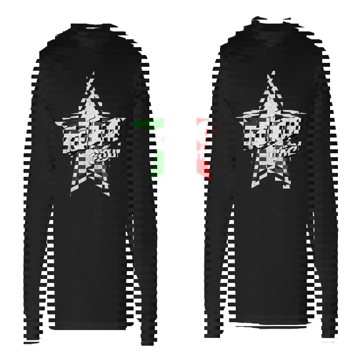 Camisa Original Italiana Camisa De Bandera De Italia Orgulloso Para Hombre Italiano Camiseta de manga larga