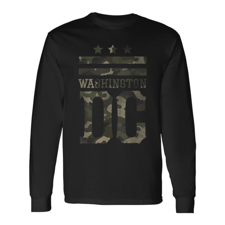 Camo Washington Dc Washington Dc Capitol Hill Long Sleeve T-Shirt