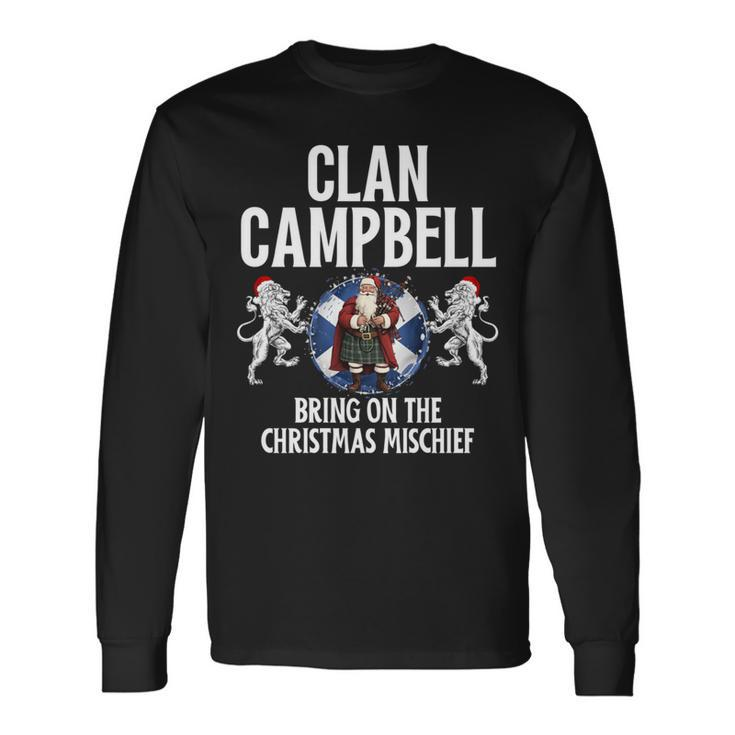 Campbell Clan Christmas Scottish Family Name Party Long Sleeve T-Shirt