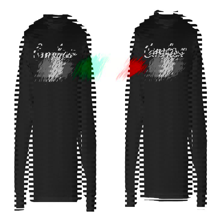 Campobasso Italia Bandera Italia Souvenir Regalo A Juego Italiano Camiseta de manga larga