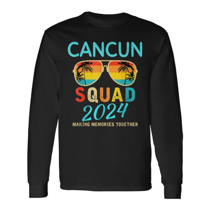 Cancun 2024 Vacation Squad Matching Group Long Sleeve T-Shirt