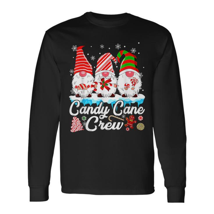 Candy Cane Crew Christmas Gnomes Family Matching Long Sleeve T-Shirt