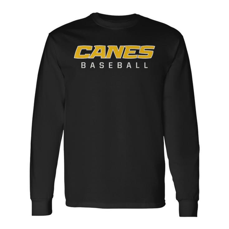 Canes Baseball Sports Long Sleeve T-Shirt