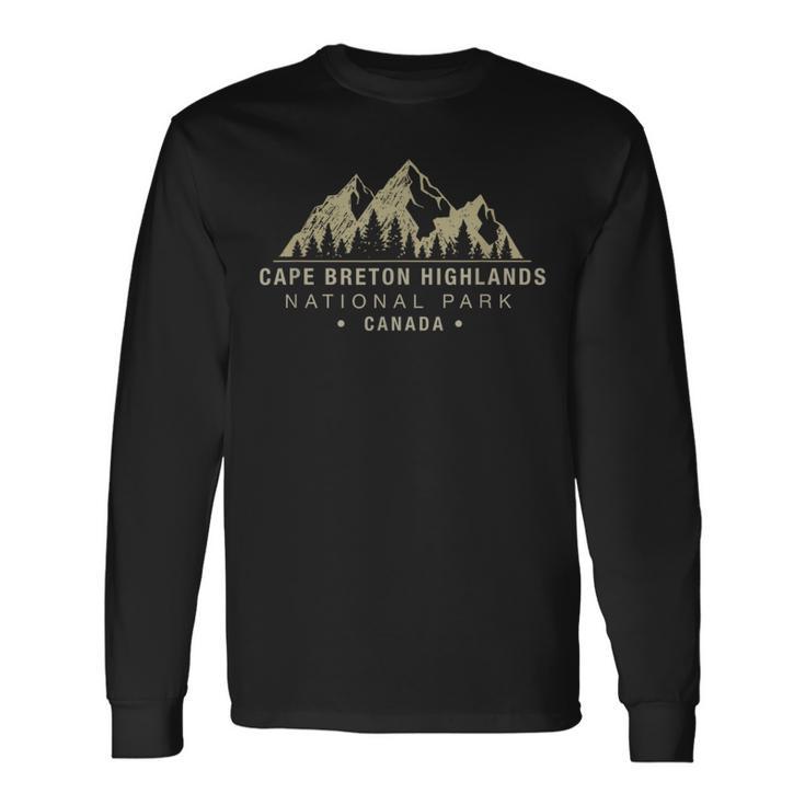 Cape Breton Highlands National Park Long Sleeve T-Shirt