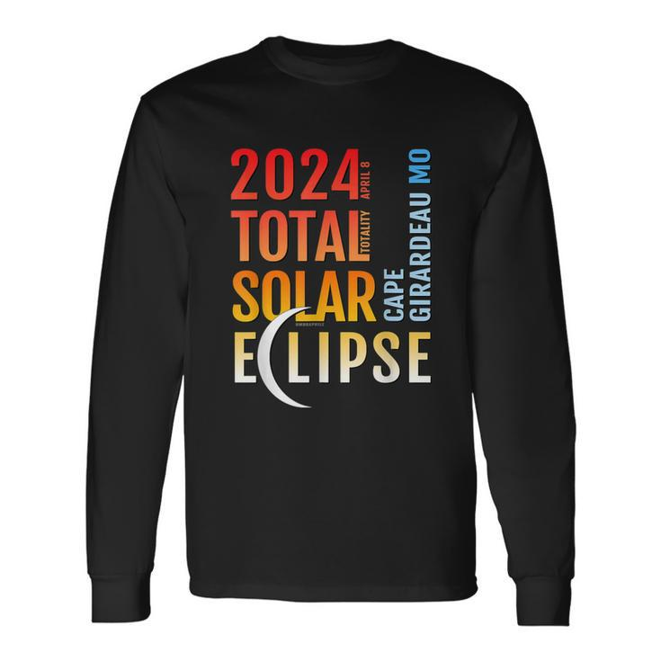Cape Girardeau Missouri Total Solar Eclipse 2024 5 Long Sleeve T-Shirt