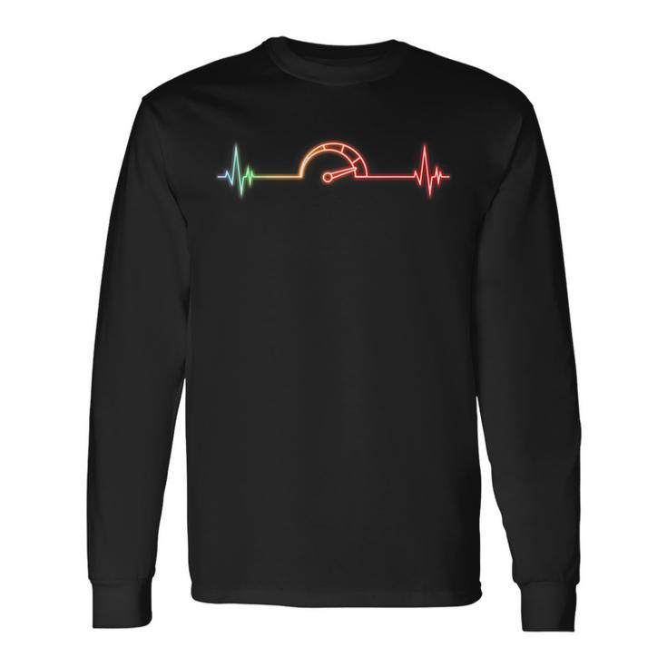 Car Lover Car Racing Speedometer Car Enthusiast Long Sleeve T-Shirt