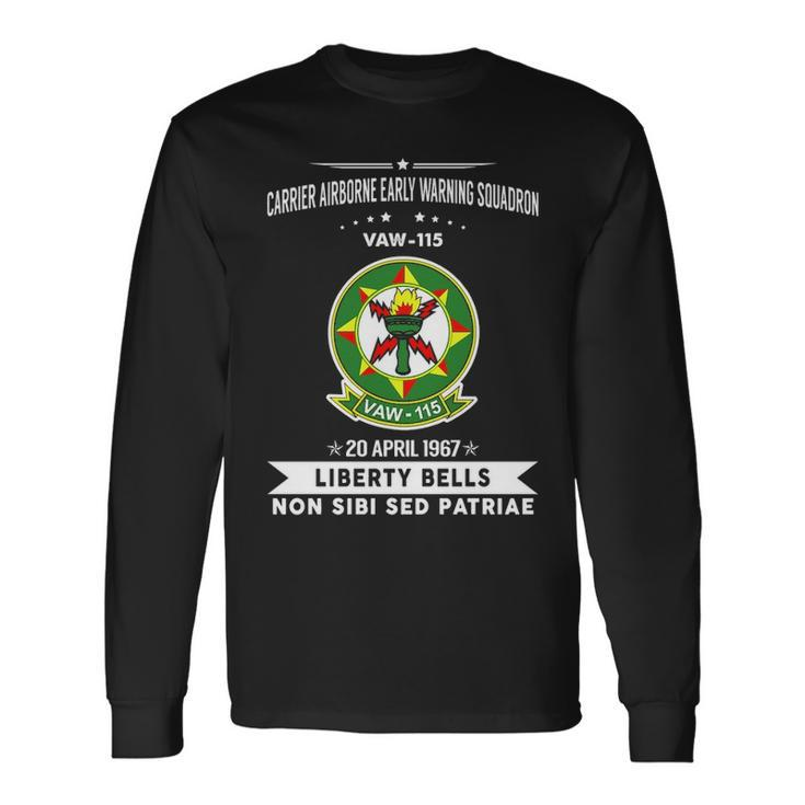 Carrier Airborne Early Warning Squadron 115 Vaw 115 Caraewron Long Sleeve T-Shirt