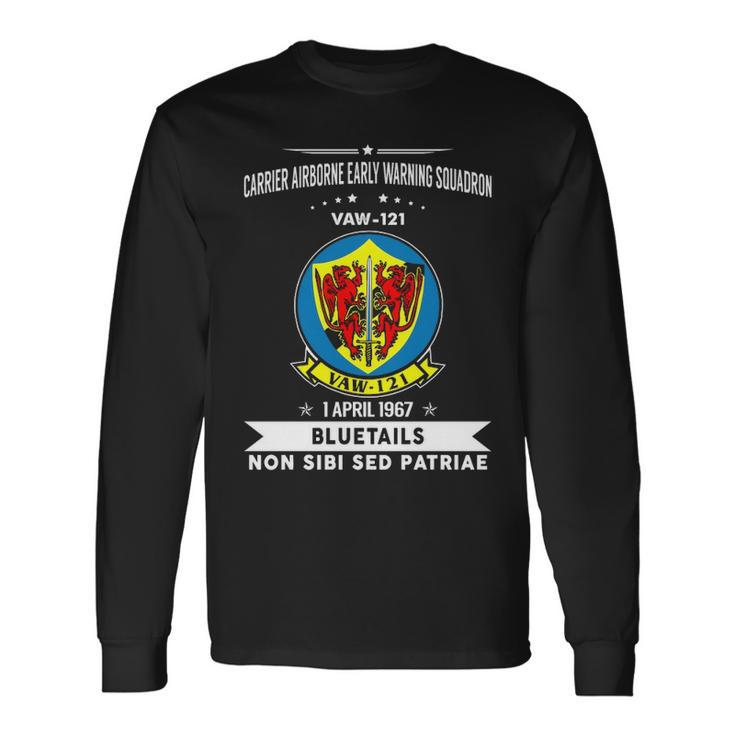 Carrier Airborne Early Warning Squadron 121 Vaw 121 Caraewron Long Sleeve T-Shirt