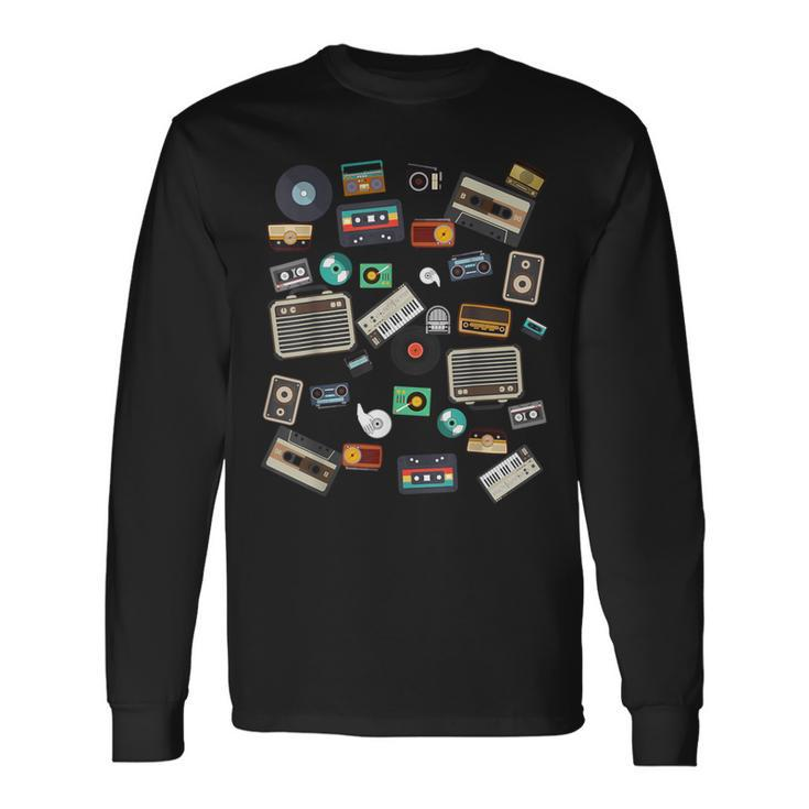 Cassette Tapes Mixtapes 1980S Radio Music Vintage Long Sleeve T-Shirt Gifts ideas